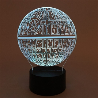 Death Star 3D lampe - Sort lampefod